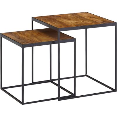 Wohnling Mango Beistelltisch-Set - Industrieller Couchtisch Wohnling Mango Beistelltisch-Set - Industrieller Couchtisch