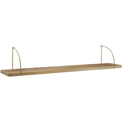 FineBuy Mango Massivholz Wandregal - Moderner Industri Stil - Reba FineBuy Mango Massivholz Wandregal - Moderner Industri Stil - Reba