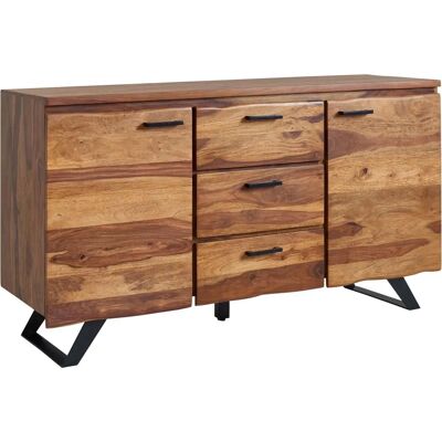 FineBuy Sheesham Braun - Sideboard - Modernes Design FineBuy Sheesham Braun - Sideboard - Modernes Design