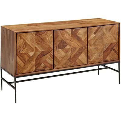 FineBuy Sheesham Komoda - Nowoczesny Design Przemysłowy FineBuy Sheesham Komoda - Nowoczesny Design Przemysłowy
