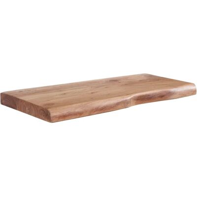 FineBuy Akazien Wandregal - Rustik Handgefertigt Holz - Schwebendes Design FineBuy Akazien Wandregal - Rustik Handgefertigt Holz - Schwebendes Design