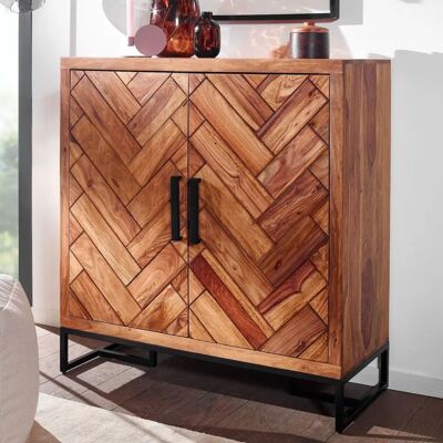 FineBuy - Sheesham 100x105x40 - Dunkelbraun - Shoe cabinet FineBuy - Sheesham 100x105x40 - Dunkelbraun - Shoe cabinet