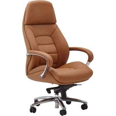 FineBuy Design Bürostuhl Caramel Echtleder XXL Ergonomisch Höhenverstellbar - Schreibtischstuhl FineBuy Design Bürostuhl Caramel Echtleder XXL Ergonomisch Höhenverstellbar - Schreibtischstuhl