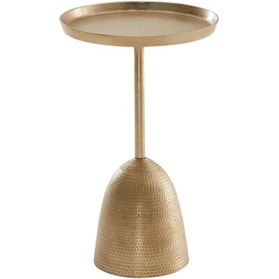 FineBuy Złoty Stolik Boczni 33x33x53 cm Aluminium Nowoczesny FineBuy Złoty Stolik Boczni 33x33x53 cm Aluminium Nowoczesny