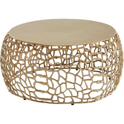 Table basse ronde en métal FineBuy - Design organique - Publicité Table basse ronde en métal FineBuy - Design organique - Publicité
