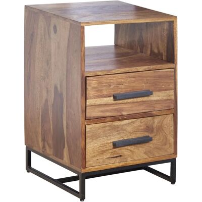 FineBuy Sheesham Masywne drewno / Metal 40x35x66 cm Szafka nocna - Szafka nocna FineBuy Sheesham Masywne drewno / Metal 40x35x66 cm Szafka nocna - Szafka nocna