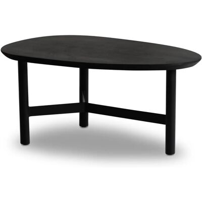 Wohnling Mangoholz Couchtisch - Schwarz - 86x50x37 cm Wohnling Mangoholz Couchtisch - Schwarz - 86x50x37 cm
