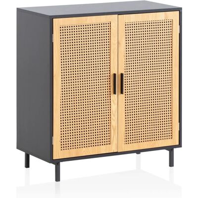 ROTZY Holz Sideboard - Zeitloses Design mit Rattan ROTZY Holz Sideboard - Zeitloses Design mit Rattan
