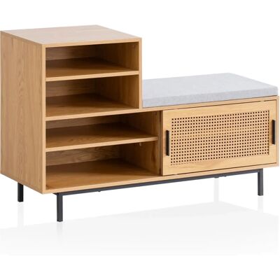 ROTZY Natürlicher Rattanschuhe-Schrank - Aufbewahrungsbank ROTZY Natürlicher Rattanschuhe-Schrank - Aufbewahrungsbank