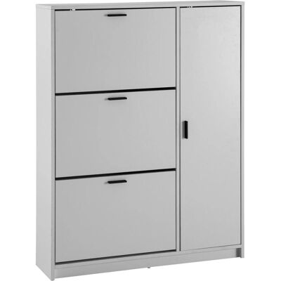 Wohnling Schuhschrank Weiß 90x120x24 cm - Moderner Schuhkipper Wohnling Schuhschrank Weiß 90x120x24 cm - Moderner Schuhkipper