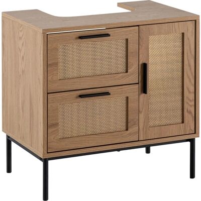 Wohnling Waschbeckenunterschrank Eiche-Optik 60x60x40 cm Wohnling Waschbeckenunterschrank Eiche-Optik 60x60x40 cm