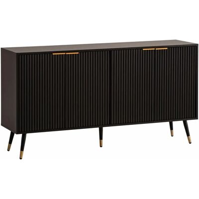 Wohnling Sideboard - Modern Eiche-Dekor Lamellen - 150x81x39 cm Wohnling Sideboard - Modern Eiche-Dekor Lamellen - 150x81x39 cm