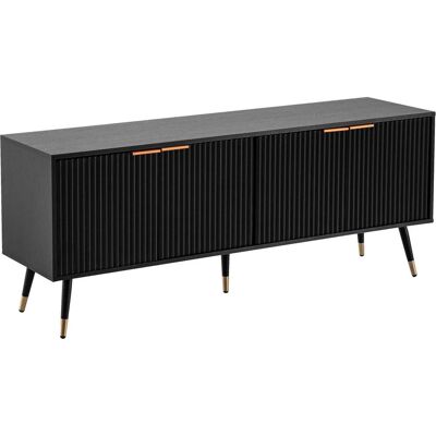 Skyport Meuble TV Industriel Moderne - 50x60x39cm Noir - Publicité Skyport Meuble TV Industriel Moderne - 50x60x39cm Noir - Publicité