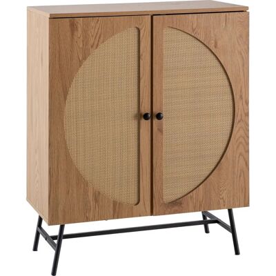 Wohnling - Modern Eiken-Dekor Dressoir - 80x103x39 cm Wohnling - Modern Eiken-Dekor Dressoir - 80x103x39 cm