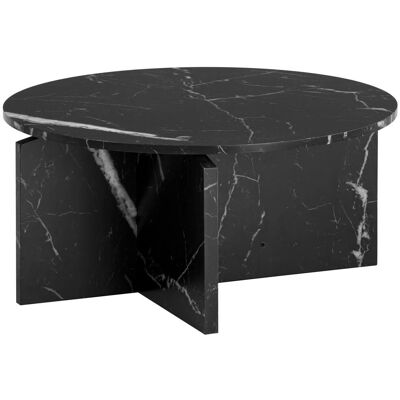 Wohnling 70x70x33 Schwarzer Moderner Couchtisch - Beistelltisch Wohnling 70x70x33 Schwarzer Moderner Couchtisch - Beistelltisch