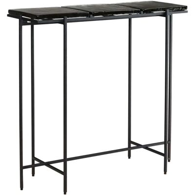 IKEA Handgefertigter Glas- und Metallkonso Table - 90x29x85cm - Schwarz IKEA Handgefertigter Glas- und Metallkonso Table - 90x29x85cm - Schwarz