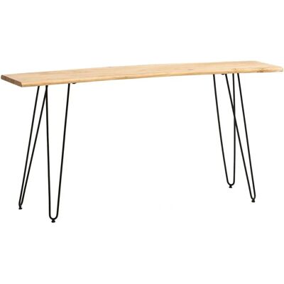 Wohnling Moderner Massivholztisch - Natürliche Maserung, H-Fuß - Schreibtisch Wohnling Moderner Massivholztisch - Natürliche Maserung, H-Fuß - Schreibtisch