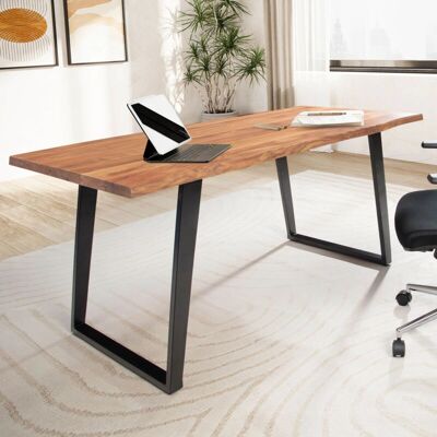 Bureau en Acacia Wohnling - Bureau Moderne en Forme de U - Publicité Bureau en Acacia Wohnling - Bureau Moderne en Forme de U - Publicité
