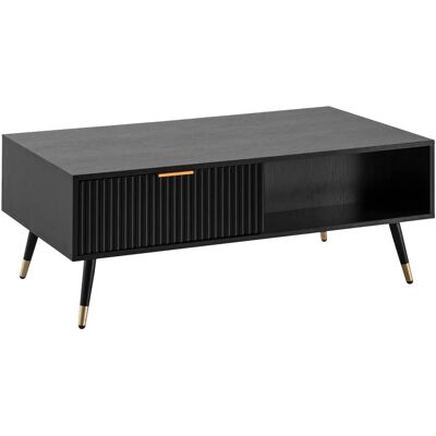 FineBuy Moderner Rechteckiger Couchtisch mit Stauraum FineBuy Moderner Rechteckiger Couchtisch mit Stauraum