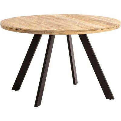 FineBuy Mango Holz Rund Esstisch - Modernes Design für 4 Personen FineBuy Mango Holz Rund Esstisch - Modernes Design für 4 Personen