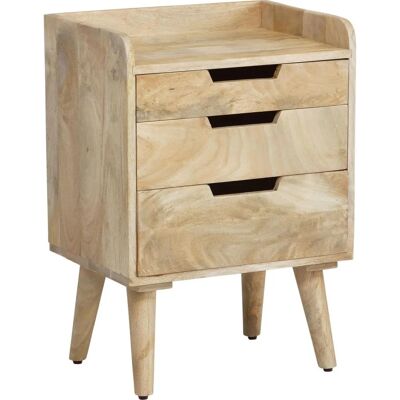 FineBuy - Nachttisch 45x33x63 - 3 Drawer - Nightstand FineBuy - Nachttisch 45x33x63 - 3 Drawer - Nightstand