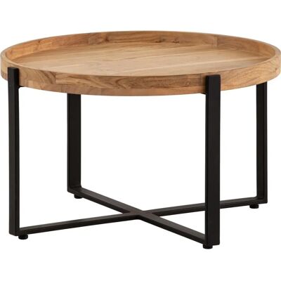 FineBuy - Akazienholz - Rund - 60x60x36 cm - Couchtisch FineBuy - Akazienholz - Rund - 60x60x36 cm - Couchtisch