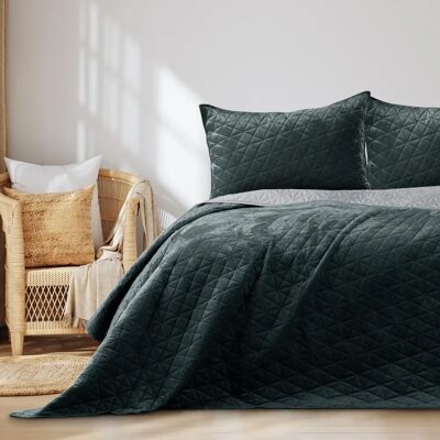 AmeliaHome - Laila - graphite-argent - 200x220 cm - Plaid de lit - Publicité AmeliaHome - Laila - graphite-argent - 200x220 cm - Plaid de lit - Publicité