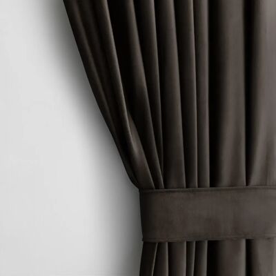 Zasłona Velvet AmeliaHome - 140x270 - Brązowa - Zaciemniająca Zasłona Velvet AmeliaHome - 140x270 - Brązowa - Zaciemniająca
