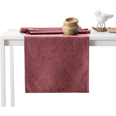 AmeliaHome GAIA - støvet rosa - 40 x 120 cm - Bordløber AmeliaHome GAIA - støvet rosa - 40 x 120 cm - Bordløber