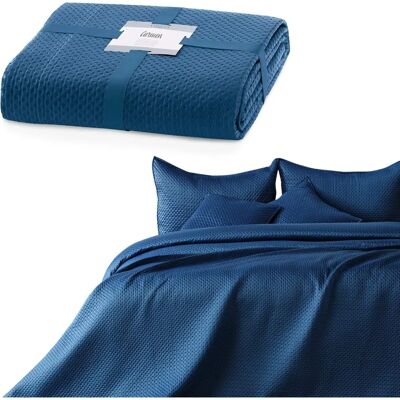 AmeliaHome Carmen Bleu Foncé 200x220 Housse de Couette - Publicité AmeliaHome Carmen Bleu Foncé 200x220 Housse de Couette - Publicité