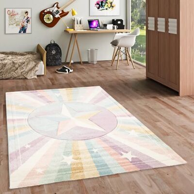 Pergamon Maui Kids Rainbow Star - Kinder Teppich Pergamon Maui Kids Rainbow Star - Kinder Teppich