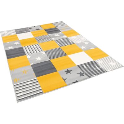Pergamon - Samba Karo Sterne - 190 x 280 cm - Rug - Publicité Pergamon - Samba Karo Sterne - 190 x 280 cm - Rug - Publicité