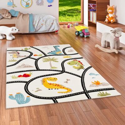 Pergamon Dino Straßenteppich - Kinder Teppich Pergamon Dino Straßenteppich - Kinder Teppich