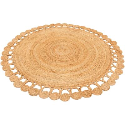 Pergamon - Salsa - Jute Naturelle - 120x120 - Rug - Publicité Pergamon - Salsa - Jute Naturelle - 120x120 - Rug - Publicité
