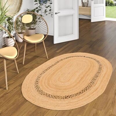 Pergamon - Salsa Modern - Jute - 120 x 170 cm - Tapis - Publicité Pergamon - Salsa Modern - Jute - 120 x 170 cm - Tapis - Publicité
