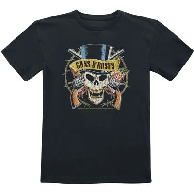 Guns N' Roses Metal-Kids Top Hat T-Shirt - Unisex - Schwarz Guns N' Roses Metal-Kids Top Hat T-Shirt - Unisex - Schwarz