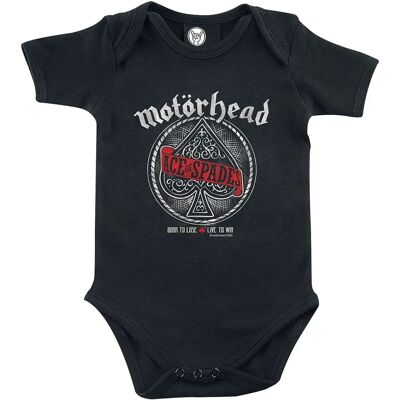 Motörhead Metal-Kids Punainen Banner Body - Unisex - Musta - 1-3 Kuukaudet Motörhead Metal-Kids Punainen Banner Body - Unisex - Musta - 1-3 Kuukaudet