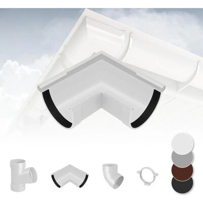 RainWay - 130mm PVC gutter system - Bianco - Gutter system RainWay - 130mm PVC gutter system - Bianco - Gutter system