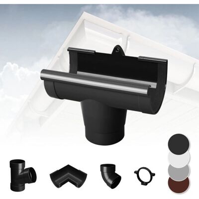 RAINWAY - RainWay 130 - Antracite - 130mm - Sistema grondaie RAINWAY - RainWay 130 - Antracite - 130mm - Sistema grondaie