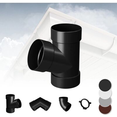 RainWay - 130 - Antracite - 67° - Gutter System RainWay - 130 - Antracite - 67° - Gutter System