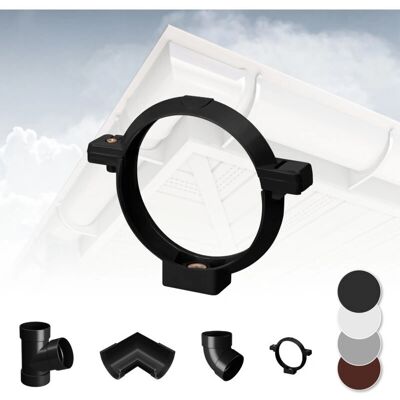 RAINWAY - 130 PVC RainWay - Antracite - Sistema di grondaie RAINWAY - 130 PVC RainWay - Antracite - Sistema di grondaie
