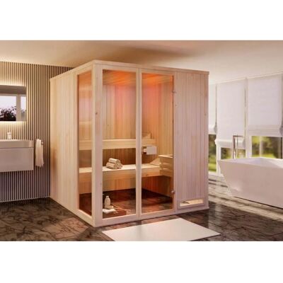 FinnTherm Oda Sauna - 194x175x199 cm Innensauna FinnTherm Oda Sauna - 194x175x199 cm Innensauna