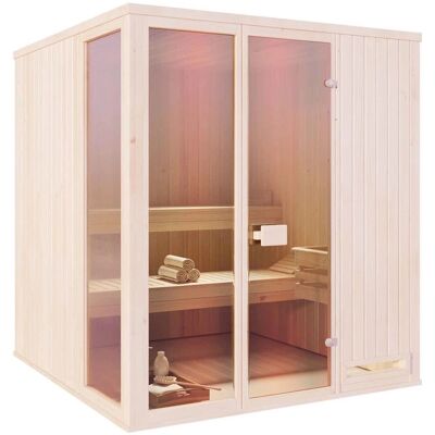 FinnTherm Innensauna Oda - Verschiedene Größen mit Glasfront FinnTherm Innensauna Oda - Verschiedene Größen mit Glasfront