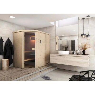 FinnTherm Innensauna Pearl - Sauna, Glasfront, Modell Pearl FinnTherm Innensauna Pearl - Sauna, Glasfront, Modell Pearl