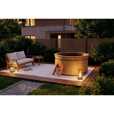 FinnTherm Bergen Hot Tub - 6-8 Personen Naturholz FinnTherm Bergen Hot Tub - 6-8 Personen Naturholz