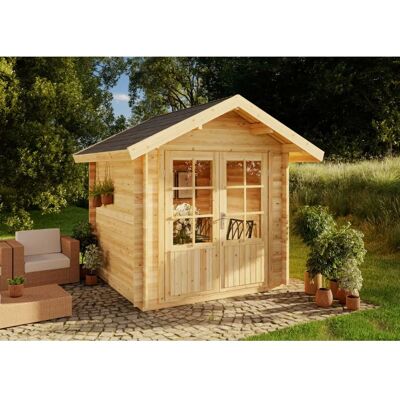 Alpholz Gartenhaus Palma - Natur - 4,10 m² - Gartenhaus Alpholz Gartenhaus Palma - Natur - 4,10 m² - Gartenhaus