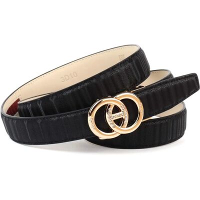 ANTHONI CROWN Ledergürtel - Unisex, Verstellbar, Eleganter Stil ANTHONI CROWN Ledergürtel - Unisex, Verstellbar, Eleganter Stil
