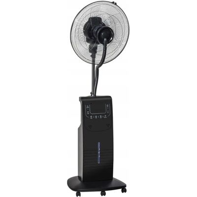 HOMCOM Standventilator mit Wasserzerstäuber 3,1L 135cm Schwarz HOMCOM Standventilator mit Wasserzerstäuber 3,1L 135cm Schwarz