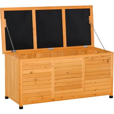 Outsunny Auflagenbox 127x60x56 - Żółty - Storage Box Outsunny Auflagenbox 127x60x56 - Żółty - Storage Box