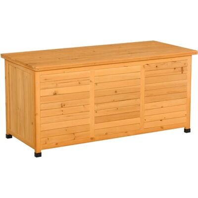 Outsunny Auflagenbox 127x60x56 - Gelb - Storage Box Outsunny Auflagenbox 127x60x56 - Gelb - Storage Box